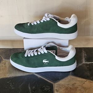 Green and White Sneakers